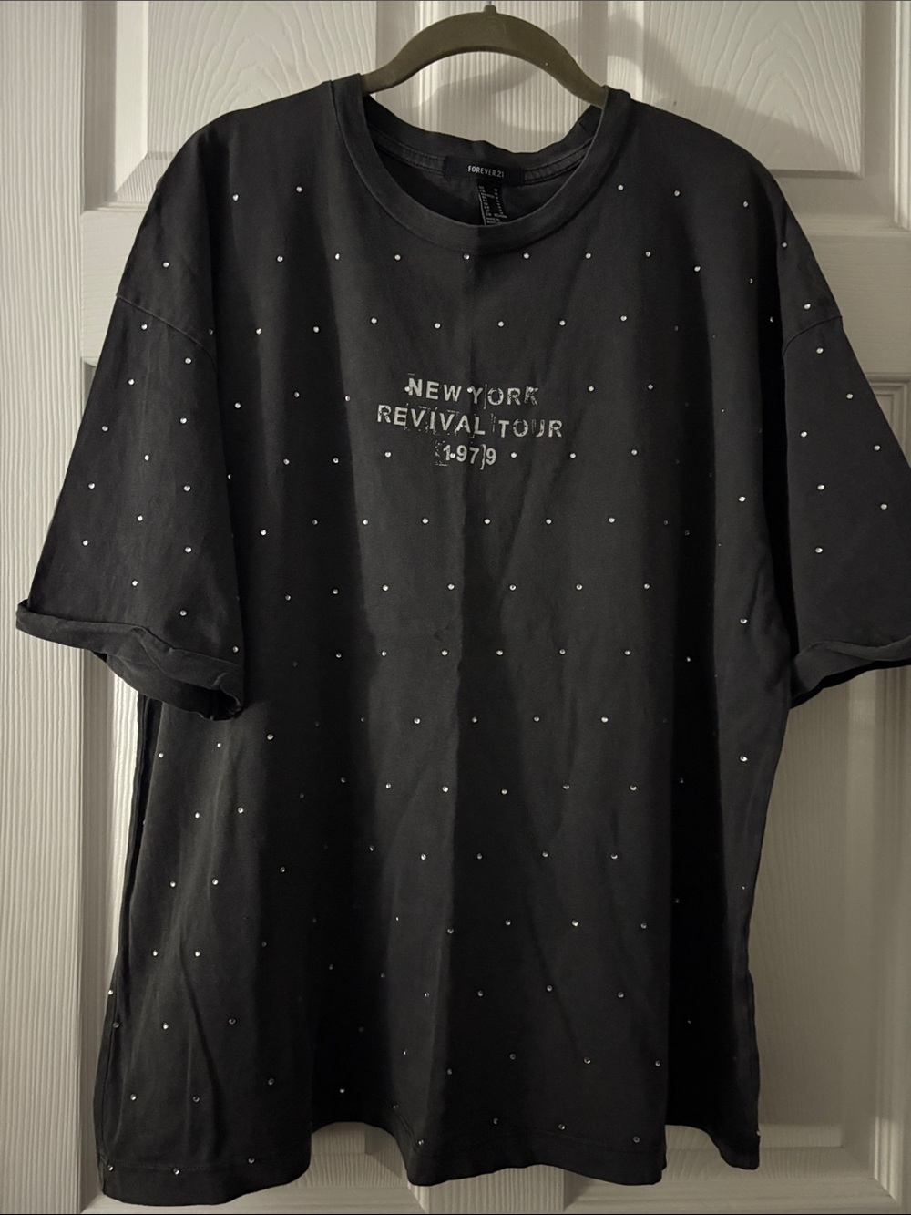 Forever 21 Black 'New York Revival Tour' Short Sleeve Tee